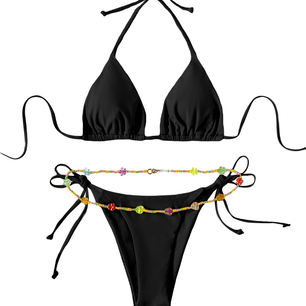 2 pc String Bikini with belly chain new without tag